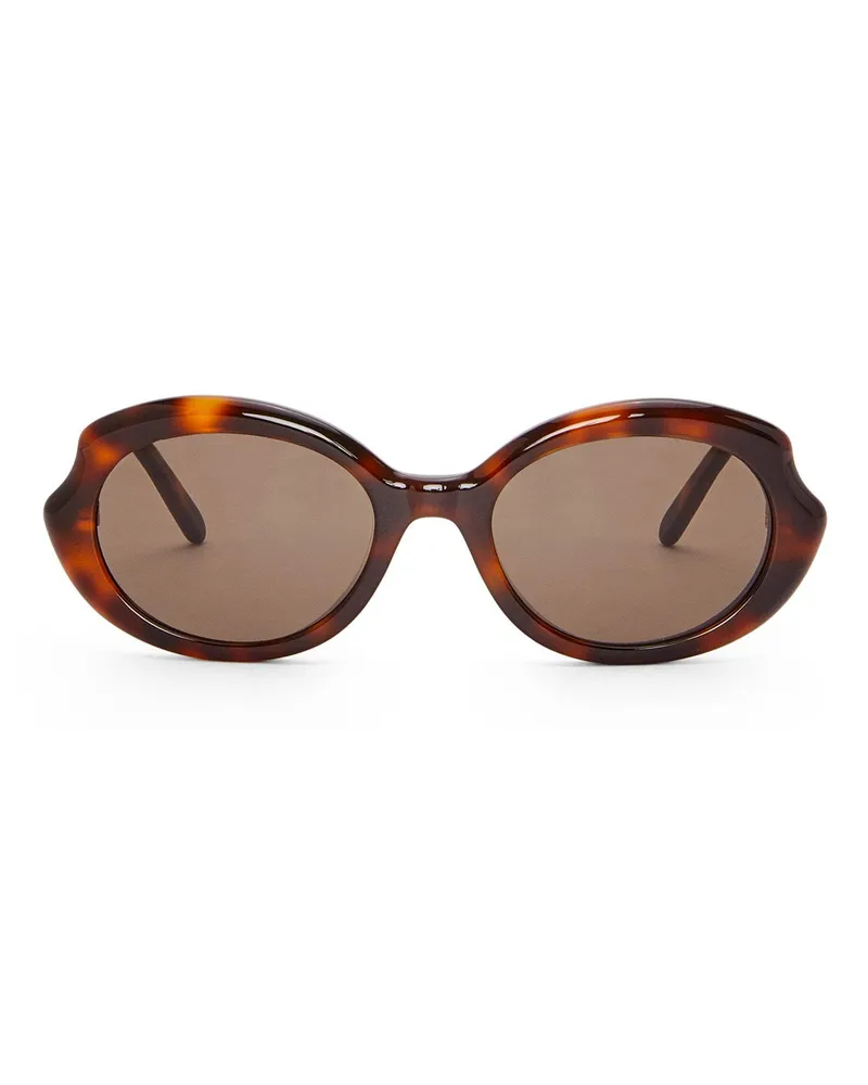 Loewe Luxury Mini Oval Slim sunglasses Havana