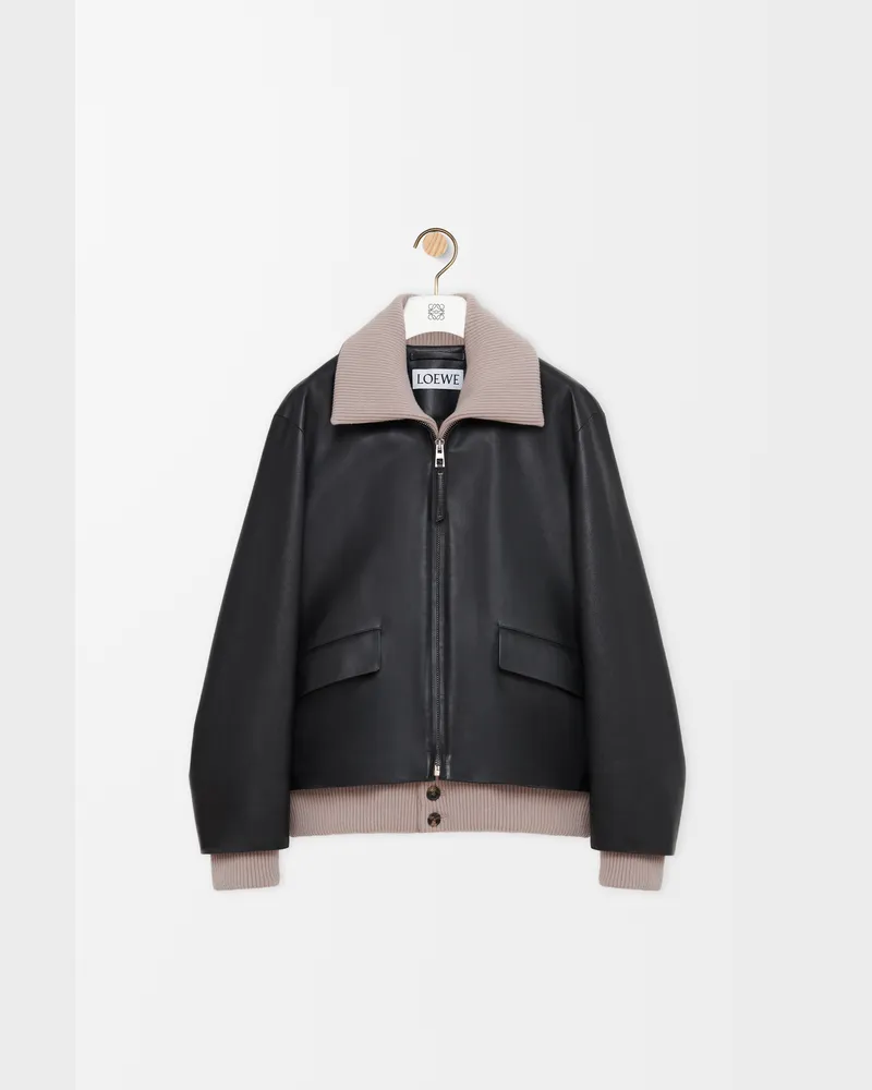 Loewe Jacket In Nappa Buffalo Skin Size Hombre Black