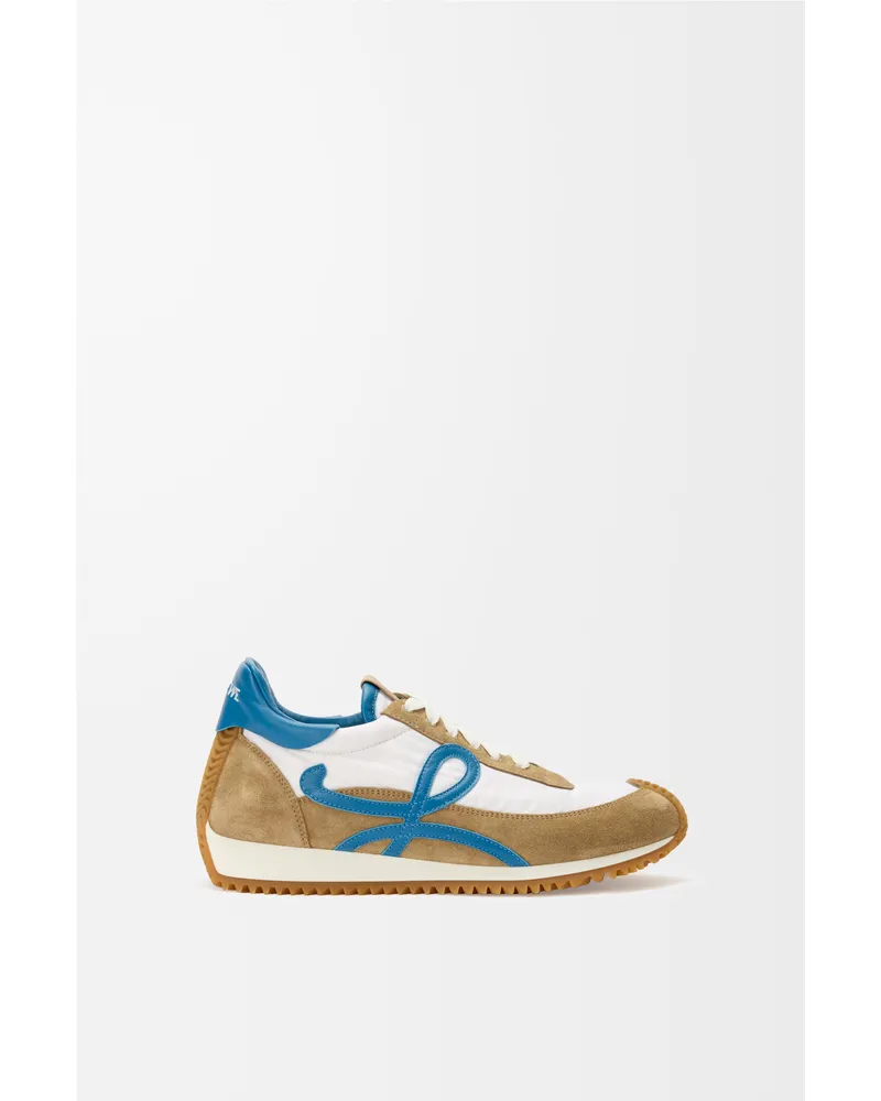 Loewe Flow Runner 2.0 In Nylon And Suede Size Hombre Sand
