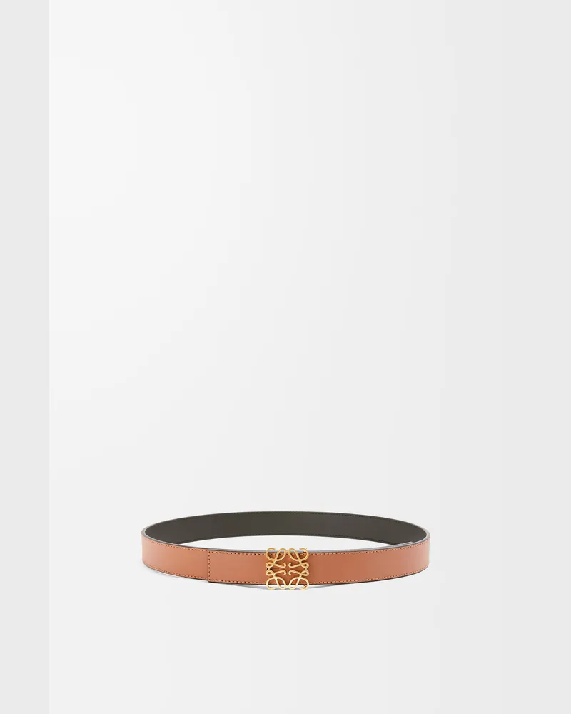 Loewe Reversible Anagram Belt In Leather skin Size Mujer Tan