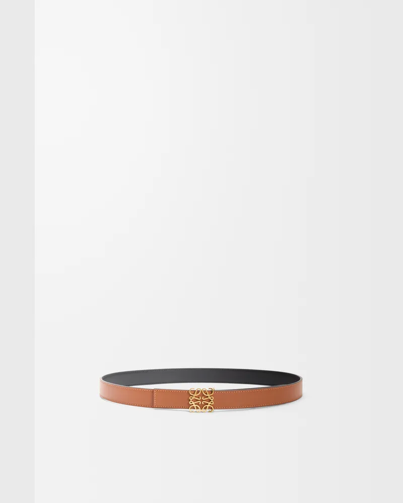 Loewe Reversible Anagram Belt In Leather skin Size Mujer Tan