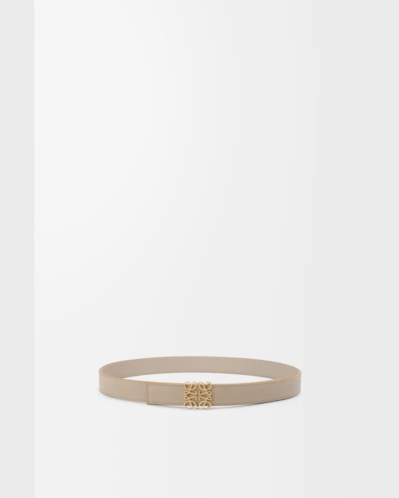 Loewe Reversible Anagram Belt In Supple Grained Leather skin Size Mujer Clay