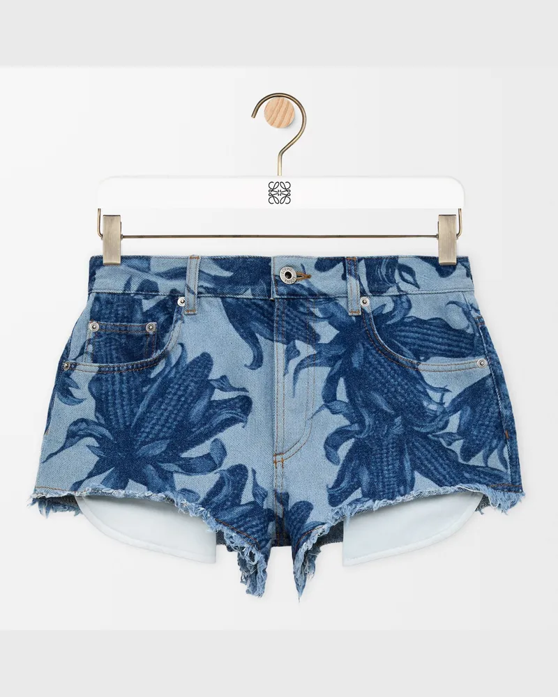 Loewe Shorts In Denim Size Mujer Denim