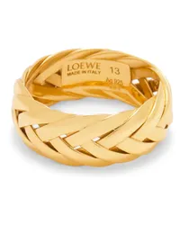 Loewe Luxury Braided ring in sterling silver Gold