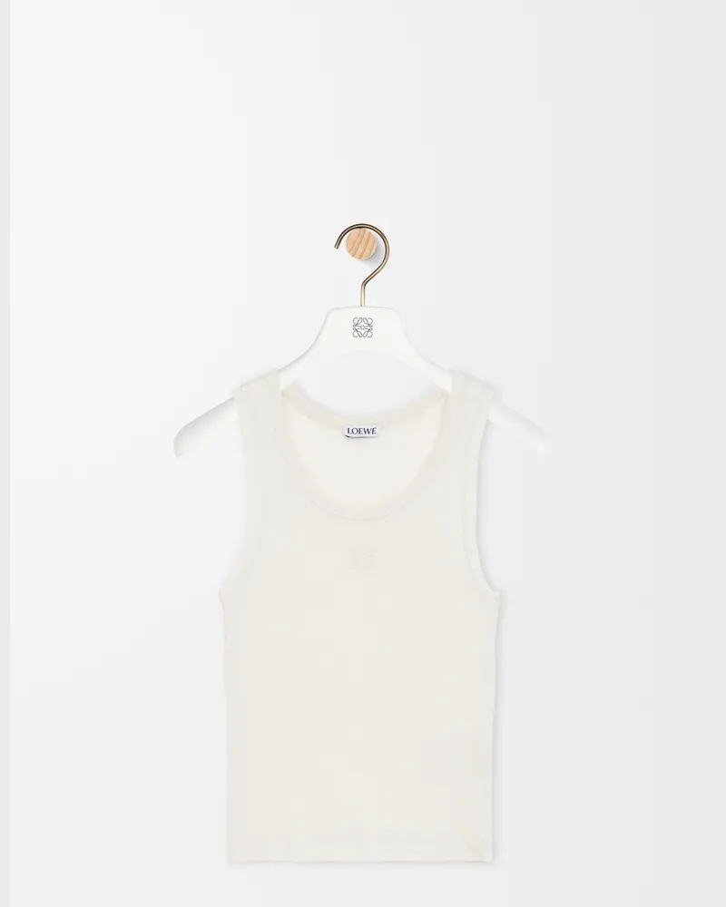 Loewe Anagram Tank Top In Silk Size Mujer Soft