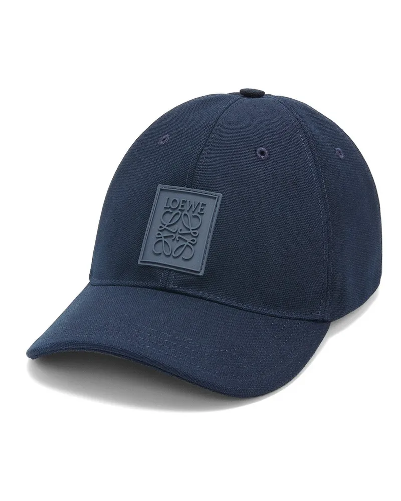 Loewe Luxury Patch cap in canvas Deep