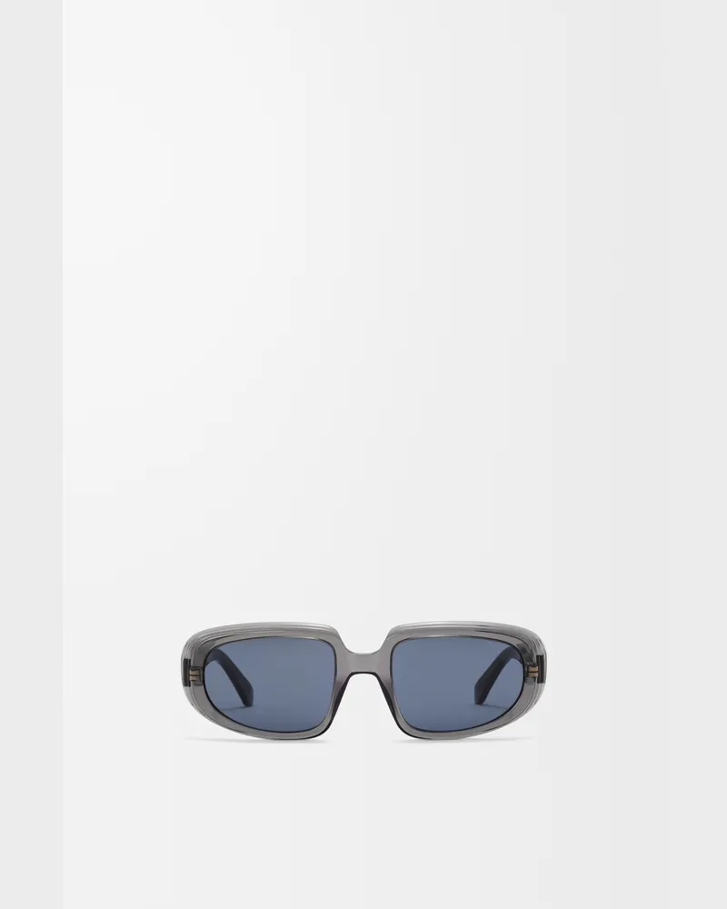Loewe Mini Anagram Steps Rectangular Sunglasses Mujer Transparent