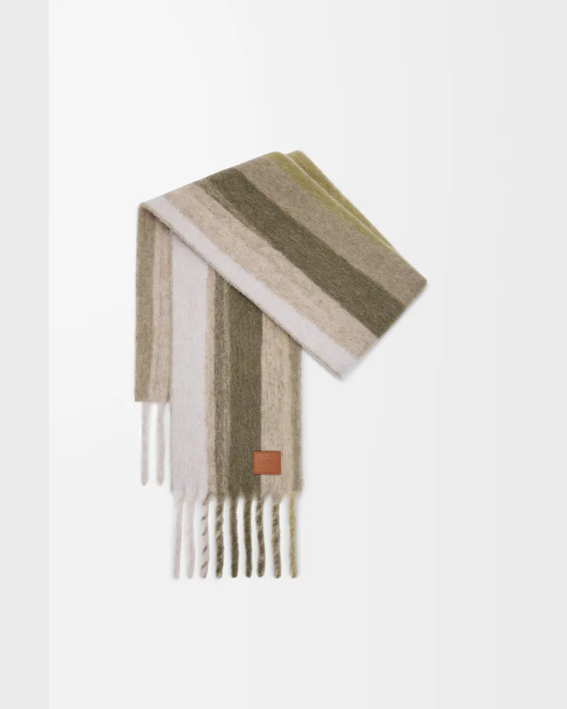 Loewe Scarf In Alpaca And Wool Blend Mujer Soft