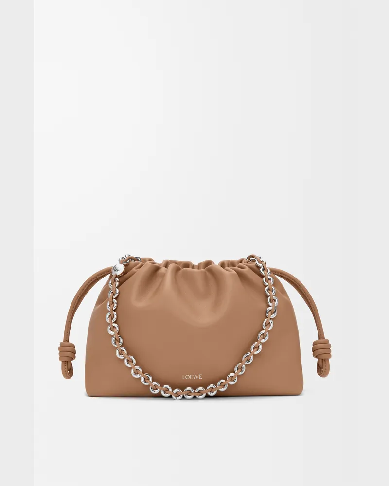 Loewe Medium Flamenco Purse In Mellow Nappa Lambskin Mujer Mocha
