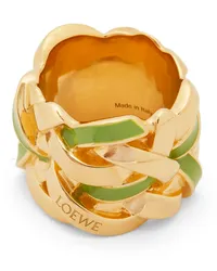 Loewe Luxury Nest ring in sterling silver and enamel Gold