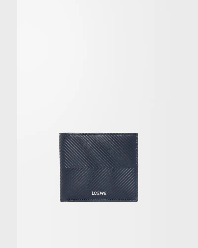 Loewe Bifold Wallet In Textured Leather skin Hombre Deep