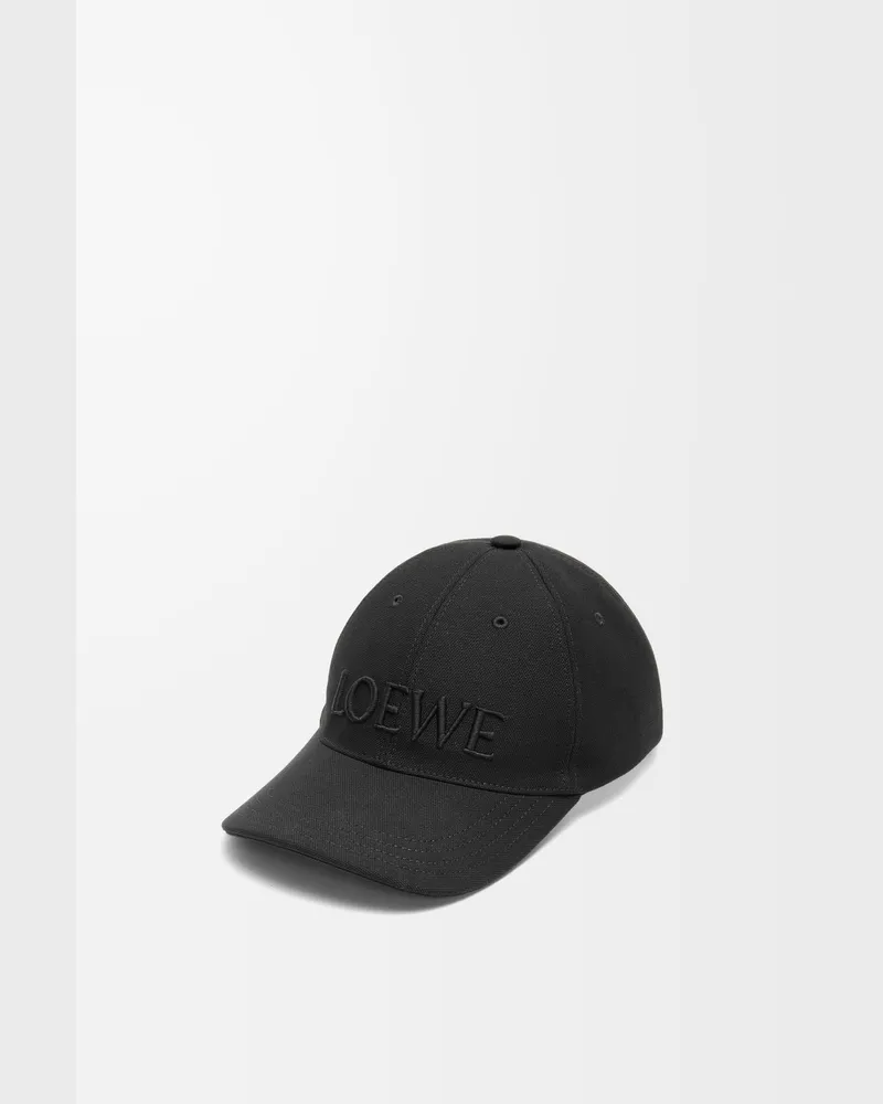 Loewe Cap In Canvas Size Mujer Black