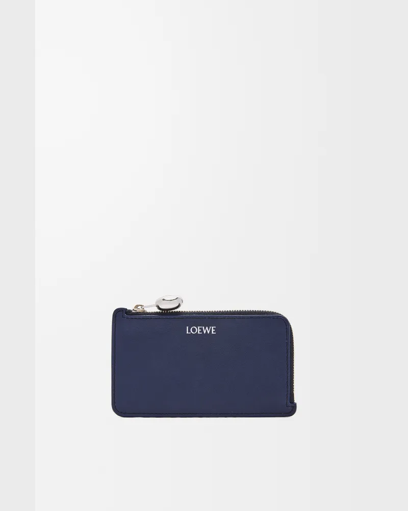 Loewe Pebble Coin Cardholder In Shiny Nappa Leather skin Mujer Abyss