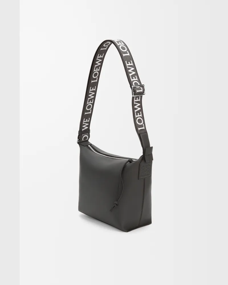 Loewe Small Cubi Crossbody Bag In Supple Leather skin And Jacquard Hombre Dark