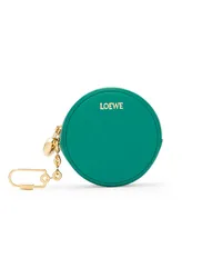 Loewe Luxury Pebble cookie key holder in shiny nappa calfskin Emerald