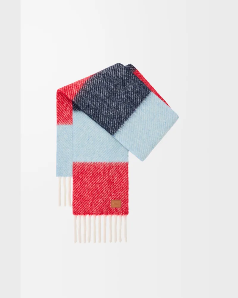 Loewe Scarf In Alpaca And Wool Blend Mujer Red