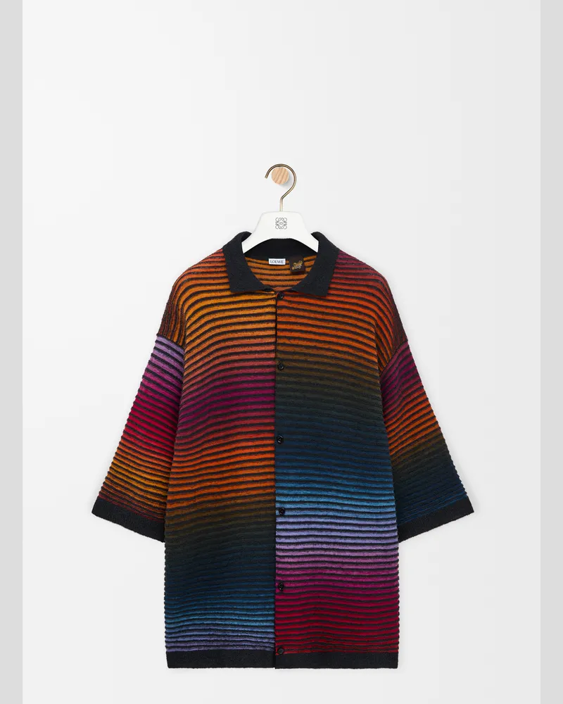 Loewe Short Sleeve Shirt In Cotton Blend Size Hombre Multicolor