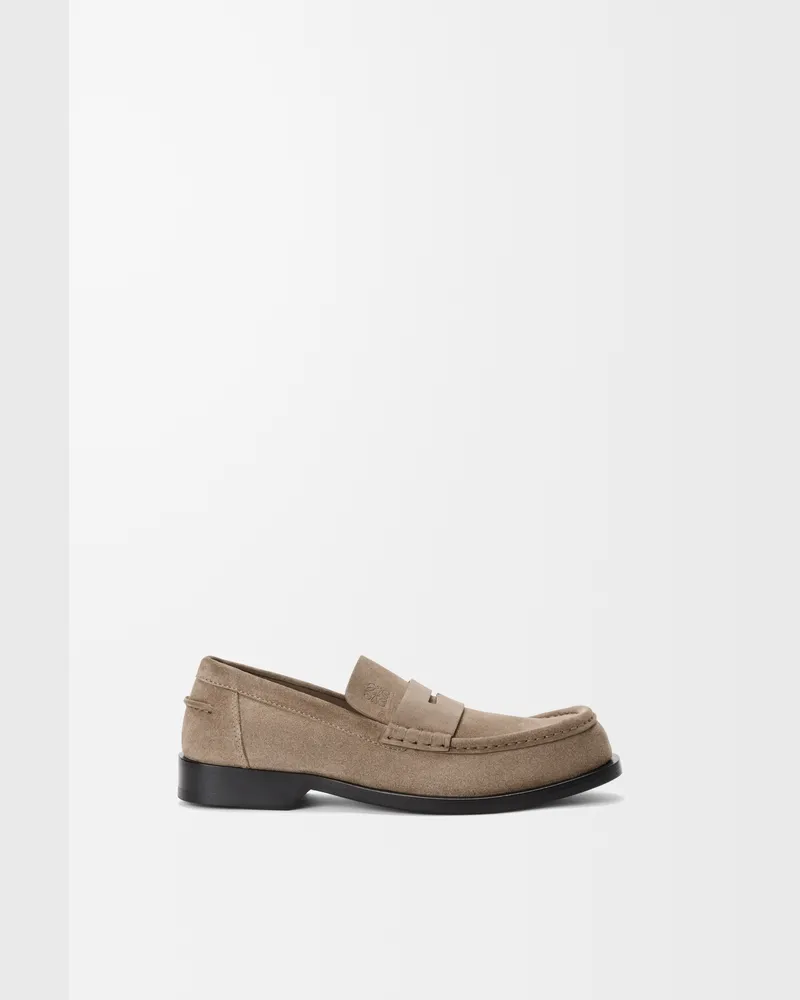 Loewe Bobine Loafer In Suede Leather skin Size Hombre Hazelnut