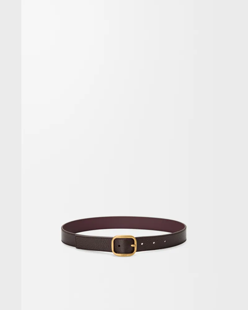Loewe Rounded Soft Belt In Supple Grained Leather skin Size Mujer Oxblood