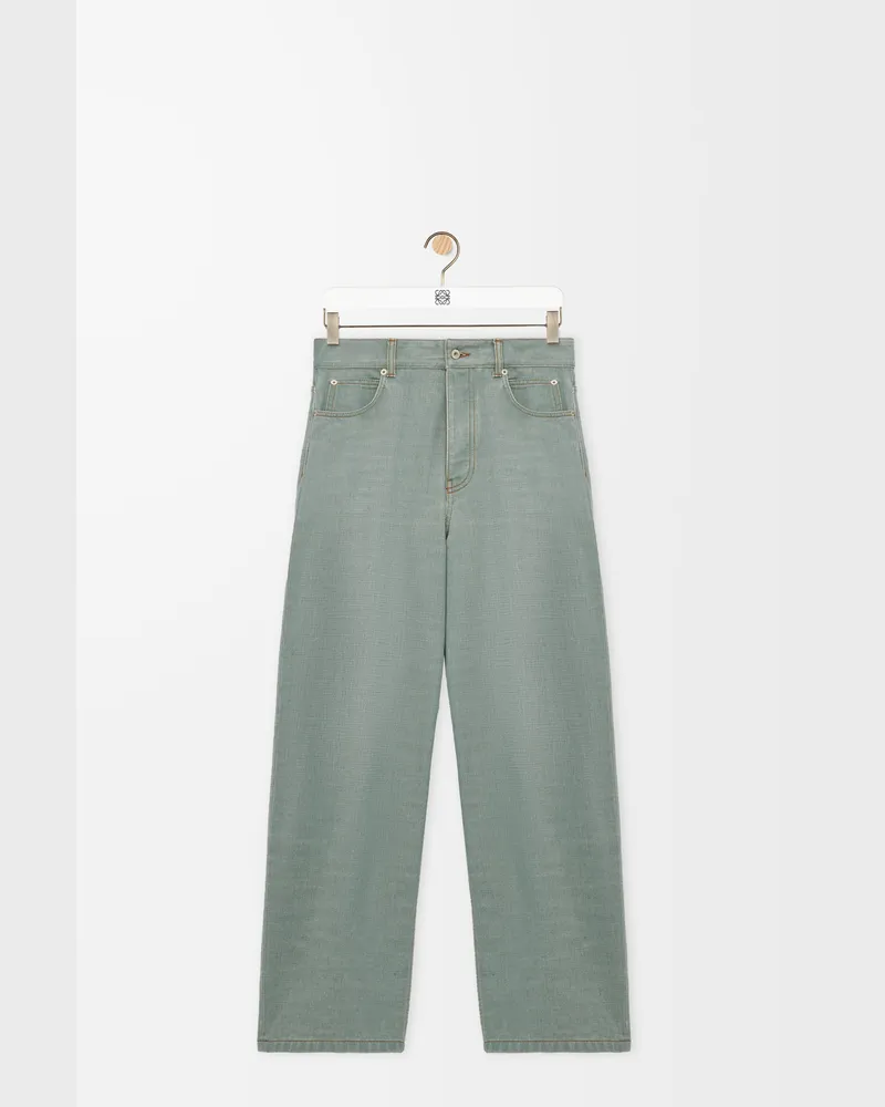 Loewe Jeans In Denim Size Hombre Khaki
