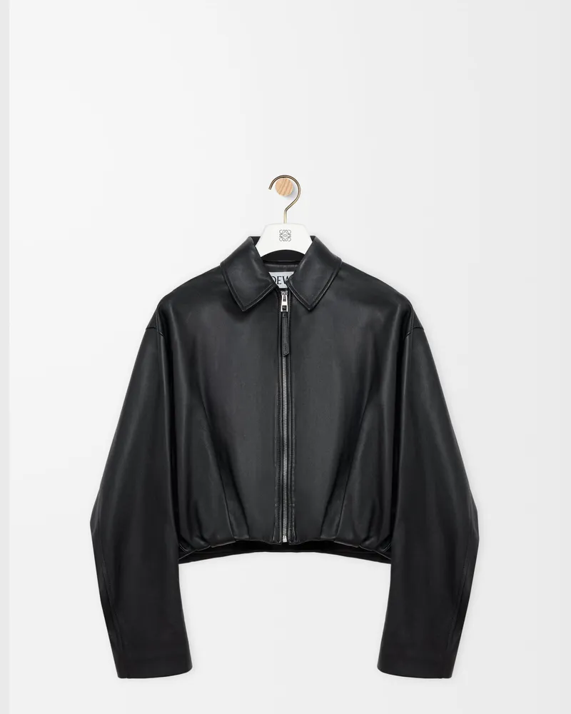 Loewe Draped Jacket In Nappa Lambskin Size Mujer Black