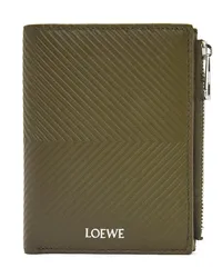 Loewe Luxury Slim compact walllet in textured classic calfskin Dark