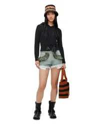 Loewe Luxury Shorts in denim Khaki