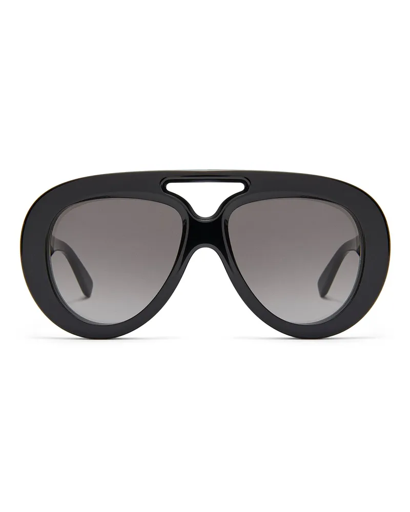 Loewe Luxury Round Spoiler Aviator sunglasses Black