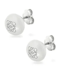 Loewe Luxury Anagram Pebble stud earrings in sterling silver Silver