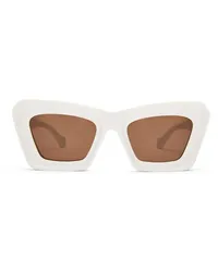 Loewe Luxury Beveled Cateye sunglasses White