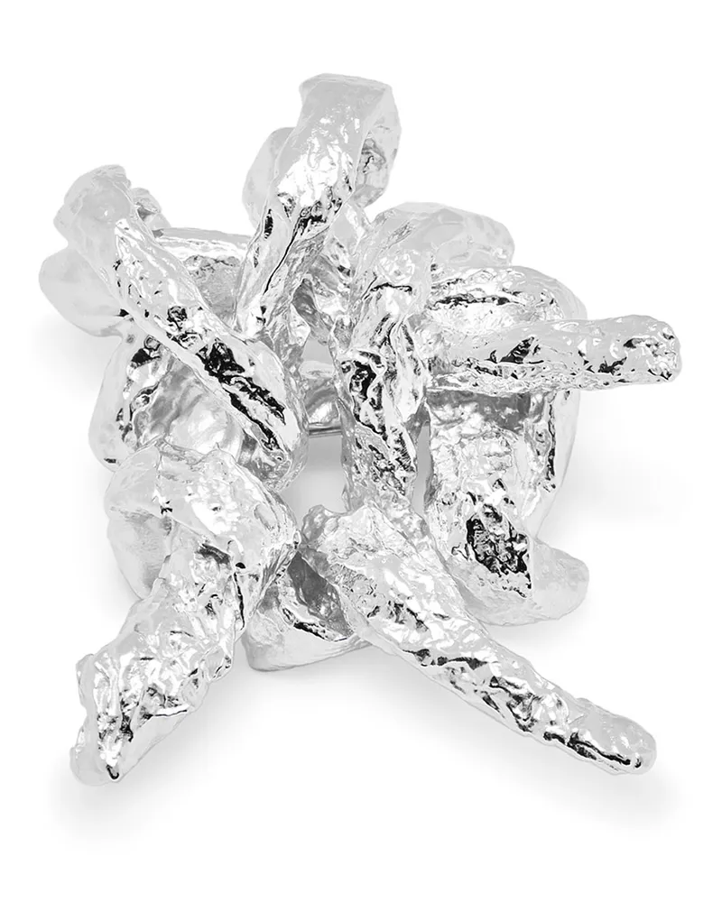 Loewe Luxury Tarantella brooch in sterling silver Silver