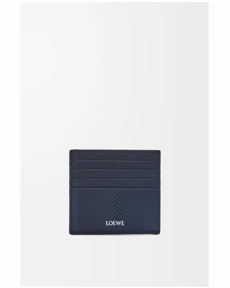 Loewe Open Cardholder In Textured Leather skin Hombre Deep