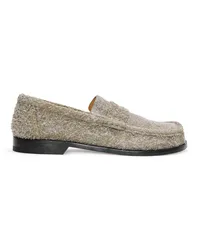 Loewe Luxury Campo loafer in brushed suede Khaki