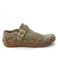 Loewe Luxury Rise loafer in brushed suede Khaki