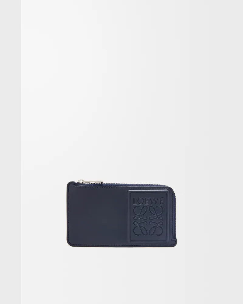 Loewe Coin Cardholder In Satin Leather skin Hombre Deep
