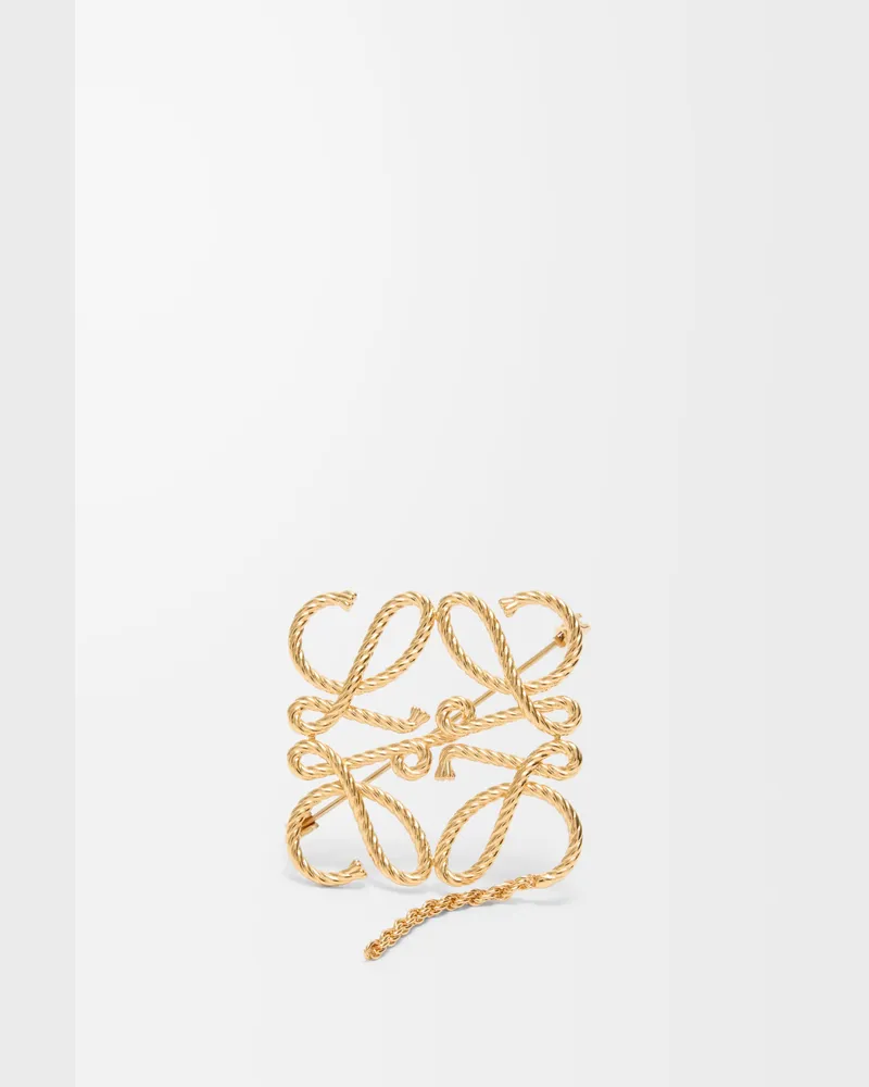 Loewe Anagram Brooch Mujer Gold