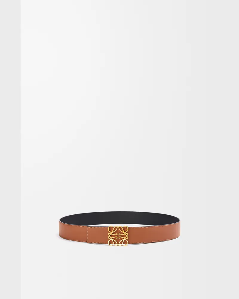 Loewe Reversible Anagram Belt In Leather skin Size Hombre Tan