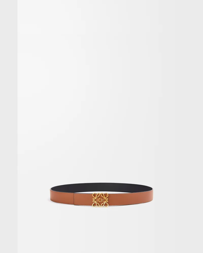 Loewe Reversible Anagram Belt In Leather skin Size Hombre Tan