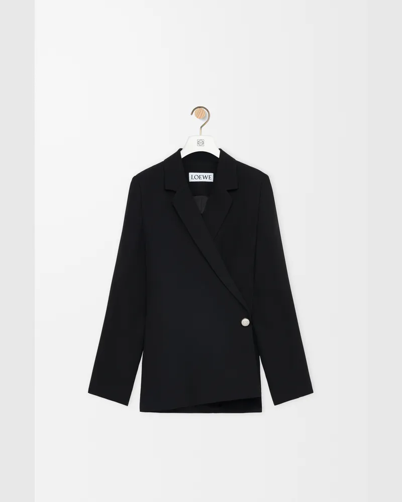 Loewe Jacket In Stretch Viscose Blend Size Mujer Black