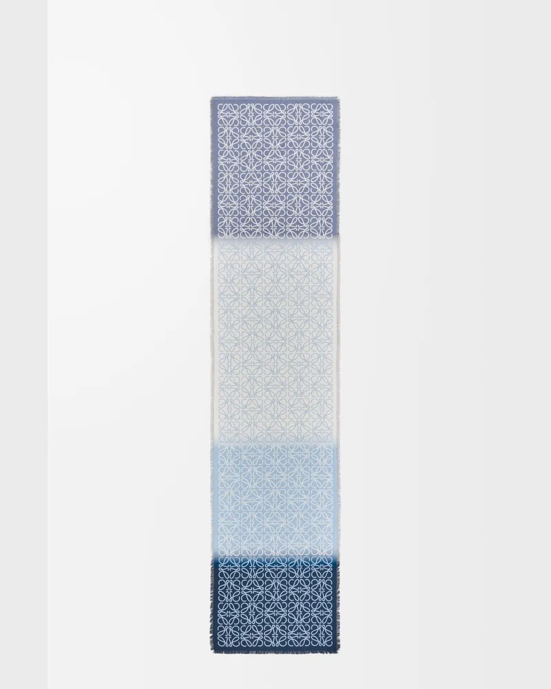 Loewe Scarf In Wool Silk And Cashmere Blend Mujer Light
