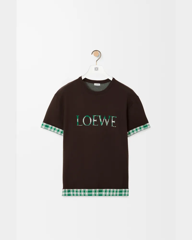 Loewe Top In Wool And Cotton Size Hombre Brown