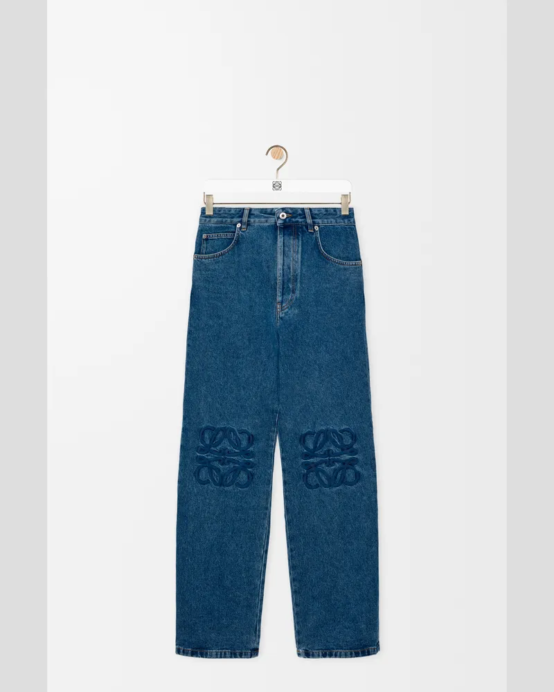 Loewe Anagram Baggy Jeans In Denim Size Hombre Jeans