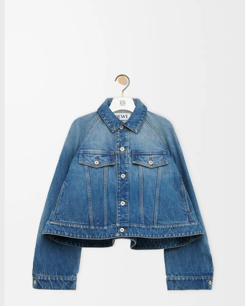 Loewe Trapeze Jacket In Denim Size Mujer Denim