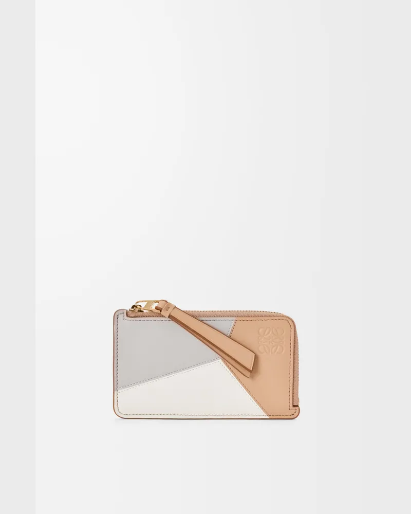 Loewe Puzzle Coin Cardholder In Leather skin Mujer Ghost