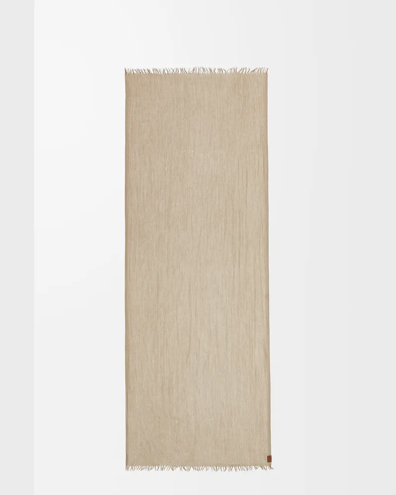 Loewe Scarf In Cashmere Mujer Beige