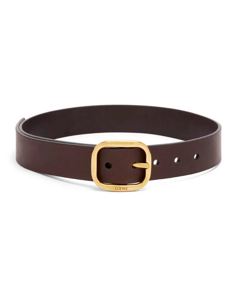 Loewe Luxury Rounded soft belt in classic calfskin Dark