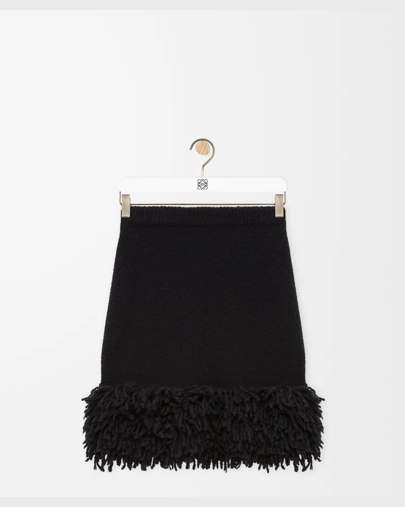 Loewe Skirt In Wool Blend Size Mujer Black