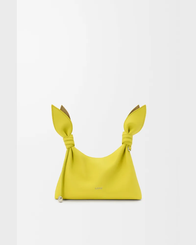 Loewe Mini Scarf Bag In Leather skin Mujer Lemon