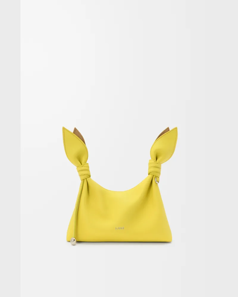 Loewe Mini Scarf Bag In Leather skin Mujer Lemon