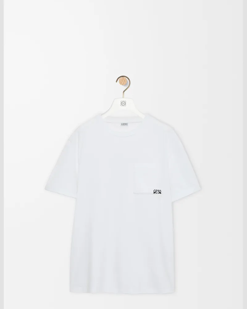 Loewe Relaxed Fit T-shirt In Cotton Size Hombre White